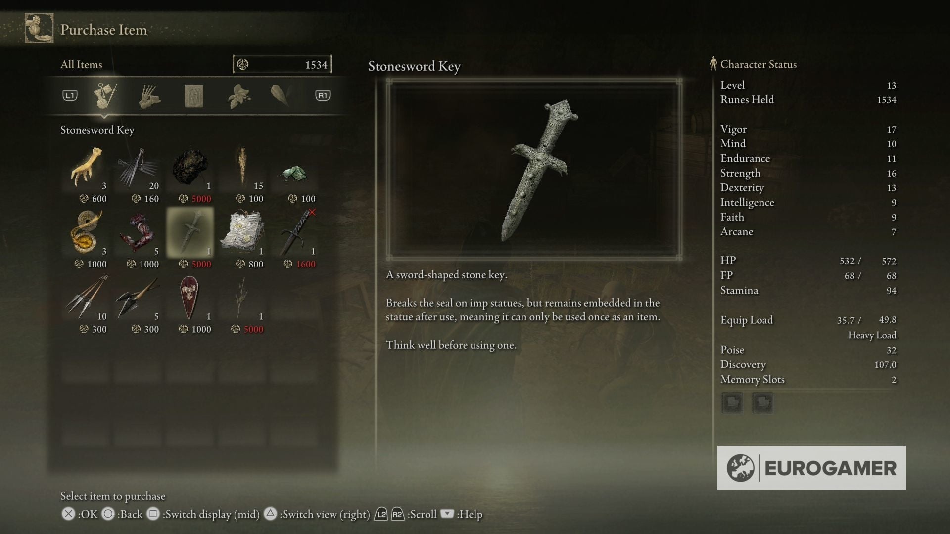 Elden Ring Stonesword Key locations and where to use them